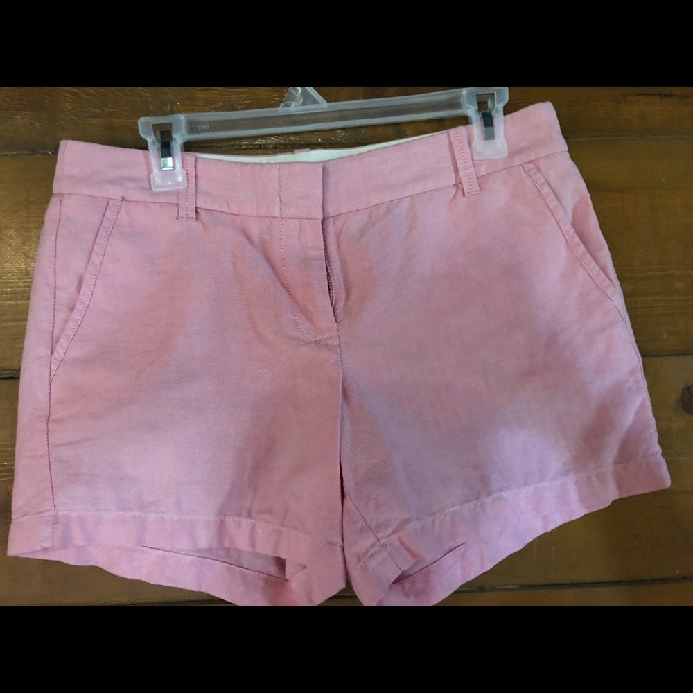 J. Crew chino pink shorts